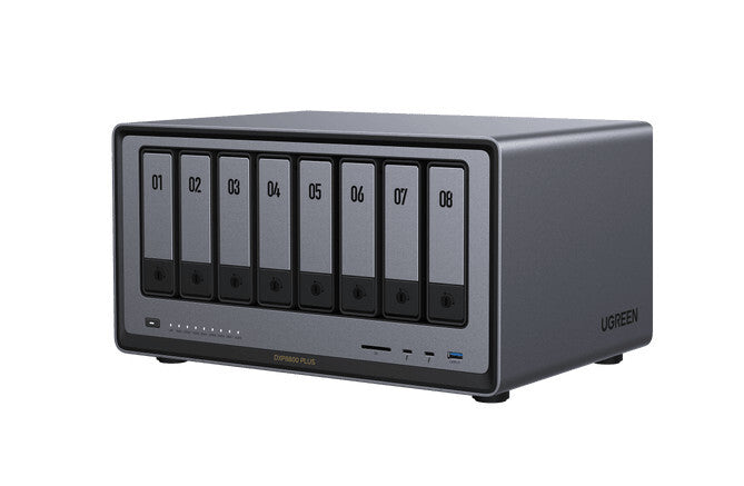 Ugreen 35127B NAS & lagringsserver Desktop Intel® Core™ i5 i5-1235U 8 GB DDR5 0 TB UGOS Pro Grå