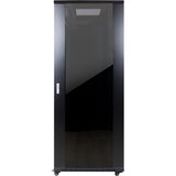 Inter-Tech 88887256 stativ 42U Fritstående reol Sort