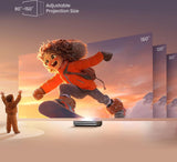 Hisense PX3 projektion-tv Ultrakort projektor med kort projiceringsafstand 2800 ANSI lumens UHD 4K (3840x2160) Sort, Mørkegrå
