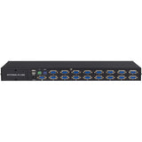 Inter-Tech KVM AS-3116DU VGA KVM Switch Stativ-montering Sort