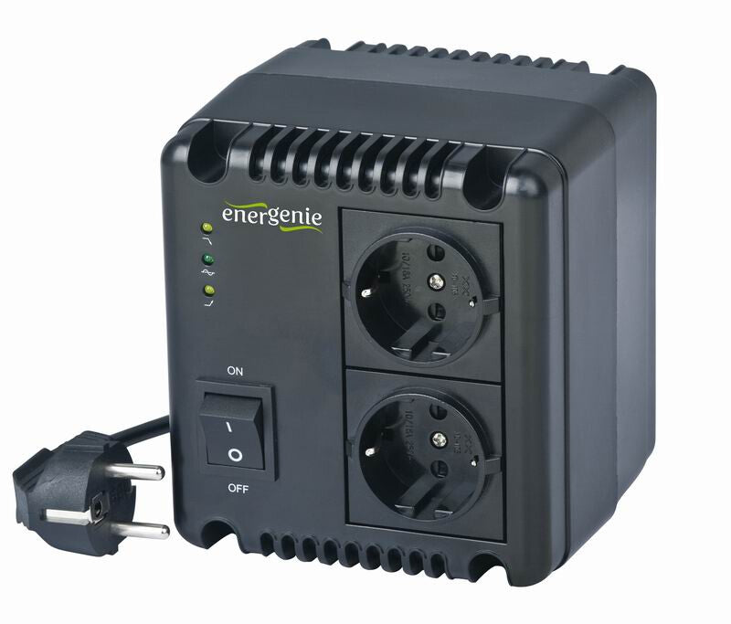 EnerGenie EG-AVR-1001 spændingsregulator 2 AC stikkontakt(er) 140 - 270 V Sort