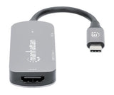 Manhattan 130707 dockingstation Ledningsført USB 3.2 Gen 1 (3.1 Gen 1) Type-C Aluminium