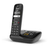 Gigaset AS690A Analog/DECT-telefon Nummervisning Sort