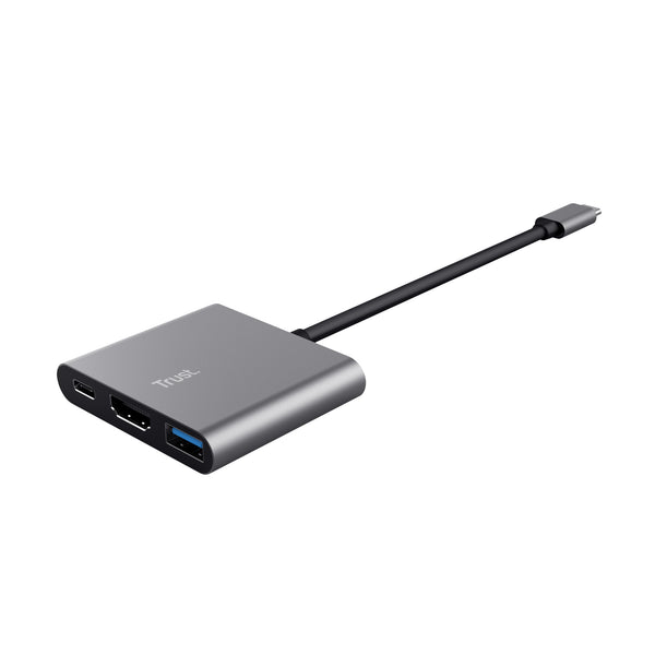 Trust Dalyx USB 3.2 Gen 1 (3.1 Gen 1) Type-C Aluminium, Sort