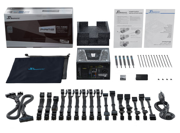 Seasonic Prime -TX-1300 enhed til strømforsyning 1300 W 20+4 pin ATX ATX Sort