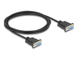 DeLOCK 86824 serielkabel Sort 2 m DB-9