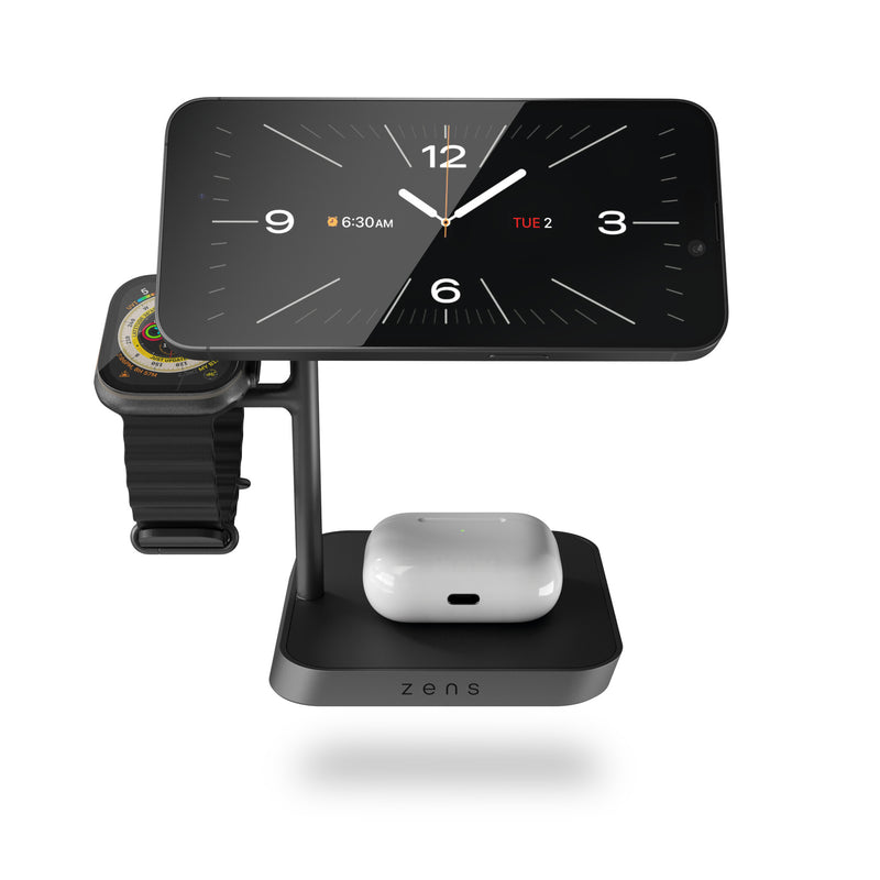 ZENS Office Charger Pro 3 Hovedtelefoner, Smartphone, SmartWatch Sort Vekselstrøm Trådløs opladning Hurtig opladning Indendørs