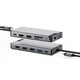 ALOGIC DUCDDV3V2 dockingstation Ledningsført USB 3.2 Gen 1 (3.1 Gen 1) Type-A + Type-C Grå