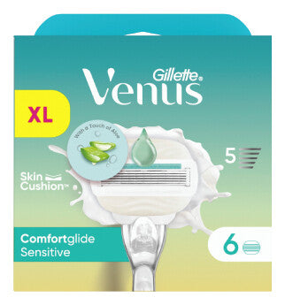 Gillette Venus Comfortglide Sensitive barberblad 6 stk Kvinder