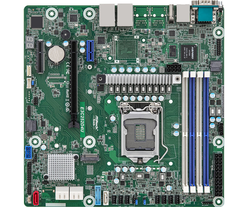 Asrock E3C252D4U bundkort Intel C252 LGA 1200 (Socket H5) micro ATX