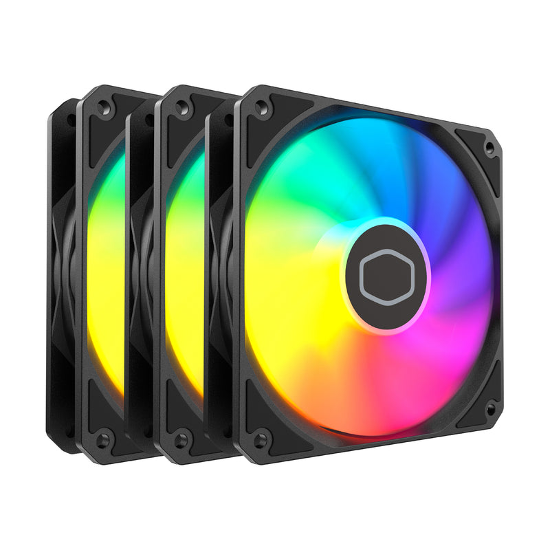 Cooler Master MasterFan MF120 Lite ARGB Computerkabinet Ventilator 12 cm Sort 3 stk