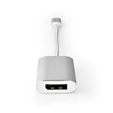 Nedis CCTB64480AL02 videokabel adapter 0,2 m USB Type-C DisplayPort Sølv