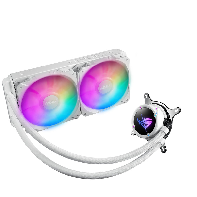ASUS ROG STRIX LC II 240 ARGB White Edition Processor Alt-i-en væskekøler 12 cm Hvid 1 stk