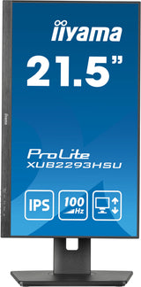 iiyama ProLite XUB2293HSU-B7 computerskærm 54,6 cm (21.5") 1920 x 1080 pixel Fuld HD LED Sort