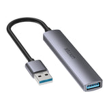 UNITEK H1208A interface hub USB 3.2 Gen 1 (3.1 Gen 1) Type-A 5000 Mbit/s Grå