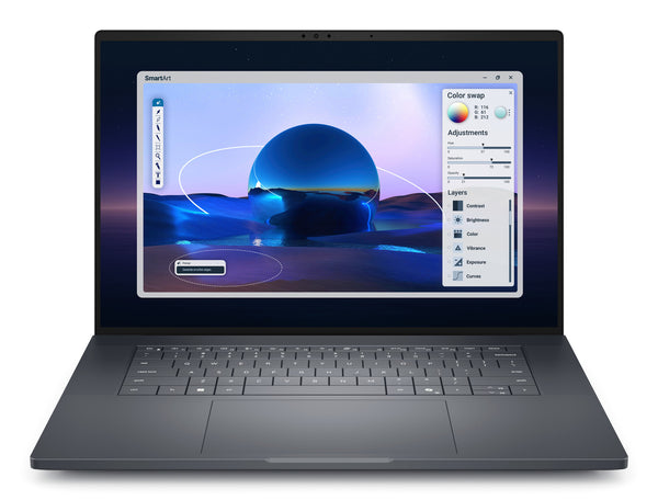 DELL Pro Max 16 Premium MA16250 Intel Core Ultra 9 285H Mobil workstation 40,6 cm (16") Full HD+ 64 GB LPDDR5x-SDRAM 1 TB SSD NVIDIA RTX PRO 2000 Blackwell Wi-Fi 7 (802.11be) Windows 11 Pro Tysk Sort