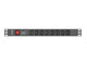 Lanberg PDU-08I-0200-C20-BK strømforsyningsenhed (PDU) 8 AC stikkontakt(er) 1U Sort