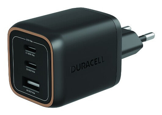 Duracell DRACUSB25-EU oplader til mobil enhed Universel Sort Vekselstrøm Hurtig opladning Indendørs