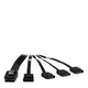 Inter-Tech 88885237 SATA-kabel 0,65 m Sort
