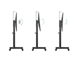 Multibrackets 5834 tv-beslag 190,5 cm (75") Sort