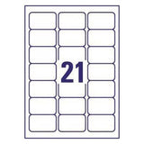 Avery J8160-25 print etiket Hvid