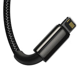 Baseus Tungsten Gold 3-in-1 USB-kabel USB 2.0 1,5 m USB A USB C/Micro USB A/Lightning 0,48 Gbit/sek. Sort