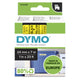 DYMO Ægte D1-etiketter | 24 mm x 7 m rulle | Sort tryk på gul | Selvklæbende etiketter til LabelManager-etiketprintere