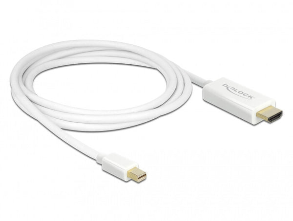DeLOCK 83707 videokabel adapter 2 m Mini DisplayPort HDMI Hvid