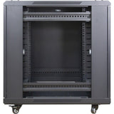 Inter-Tech 88887258 stativ 15U Fritstående reol Sort