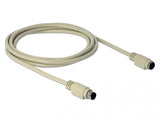 DeLOCK 85805 PS/2-kabel 1,8 m 6-p Mini-DIN Beige