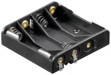 Goobay 11989 batteriholder og tryklås 4 AAA