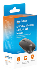 Manhattan MW3050 mus Universel Ambidextrous Optisk 1200 dpi
