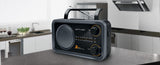 Muse M-06DS radio Bærbar Analog Sort, Grå