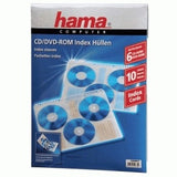 Hama CD-ROM Index Sleeves 60 diske Transparent
