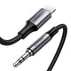 Ugreen 70509 kabel til mobiltelefon Sølv 1 m 3.5mm Lightning