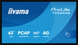 iiyama T4329AS-B1AG computerskærm 108 cm (42.5") 3840 x 2160 pixel 4K Ultra HD LED Berøringsskærm Sort