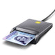 Axagon CRE-SM3T USB Smart card Flat smartcard læser Indendørs USB 2.0 Sort