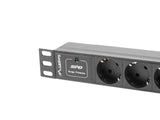 Lanberg PDU-03F-0200-BK strømforsyningsenhed (PDU) 3 AC stikkontakt(er) 1U Sort