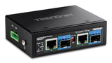 Trendnet TI-BF22SFP netværksomformer til medie 1000 Mbit/s Sort