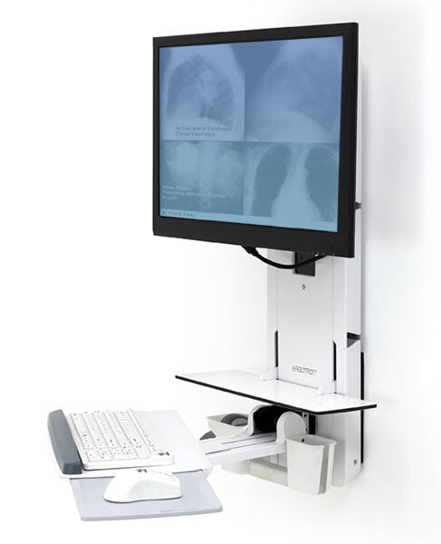 Ergotron 61-080-062 skærmbeslag og -stativer 61 cm (24") Væg Hvid