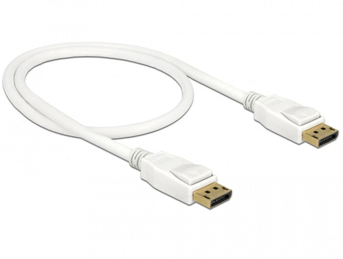 DeLOCK 85507 DisplayPort kabel 0,5 m Hvid