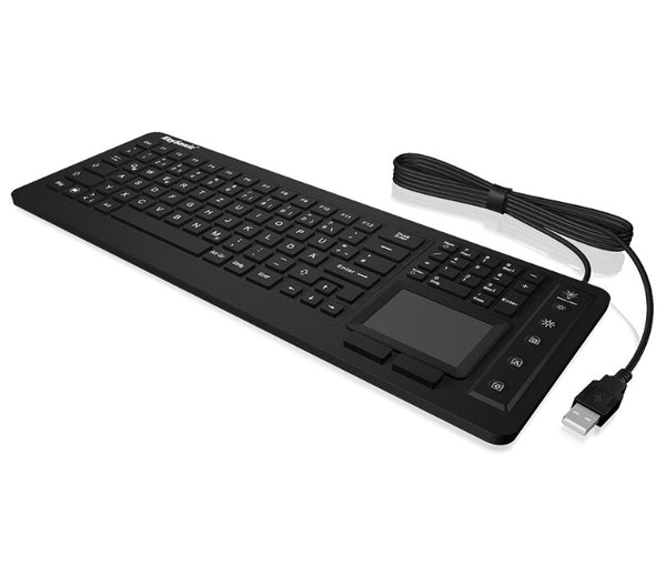 KeySonic KSK-6231 INEL (DE) tastatur Industriel USB QWERTZ Tysk Sort
