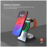 FIXED FIXMPOS-AL-GR oplader til mobil enhed Smartphone, SmartWatch, Hovedtelefoner Grå USB Trådløs opladning Hurtig opladning Indendørs