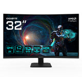 GIGABYTE GS32QCA computerskærm 80 cm (31.5") 2560 x 1440 pixel Quad HD LED Sort