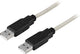 Deltaco USB 2.0 kabel Type A han - Type A han 1m