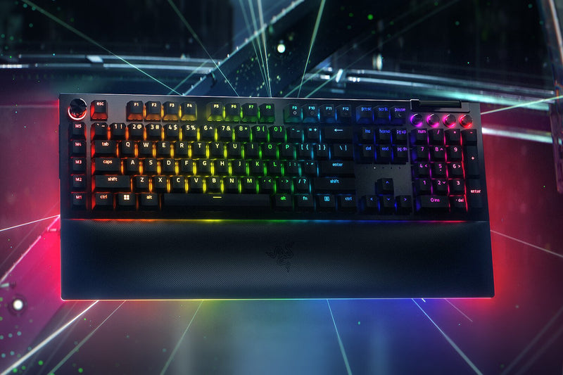 Razer BlackWidow V4 Pro tastatur Spil USB QWERTZ Tysk Sort