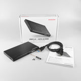 Axagon EE25-XA6 drevkabinet HDD/SSD kabinet Sort 2.5"