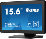 iiyama ProLite T1633MSC-B1 computerskærm 39,6 cm (15.6") 1920 x 1080 pixel Fuld HD LCD Berøringsskærm Sort