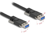DeLOCK 80997 USB-kabel USB 3.2 Gen 1 (3.1 Gen 1) 1 m USB A 5 Gbit/sek. Sort