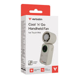 Verbatim 32346 personlig håndholdt spray & blæser Hvid, Sølv Håndholdt ventilator